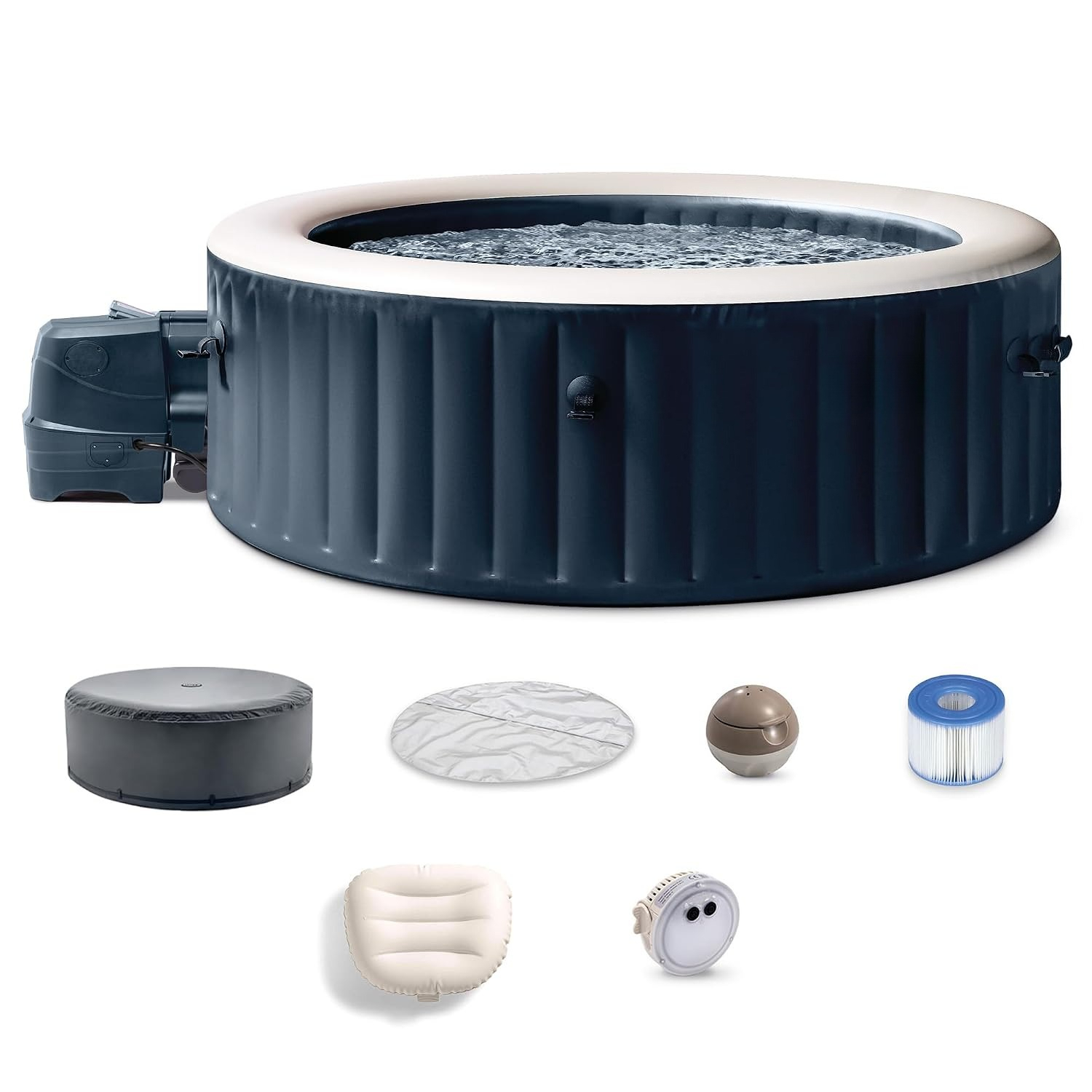 Inflatable Hot Tub - Надувная круглая ванна-джакузи на 6 человек,