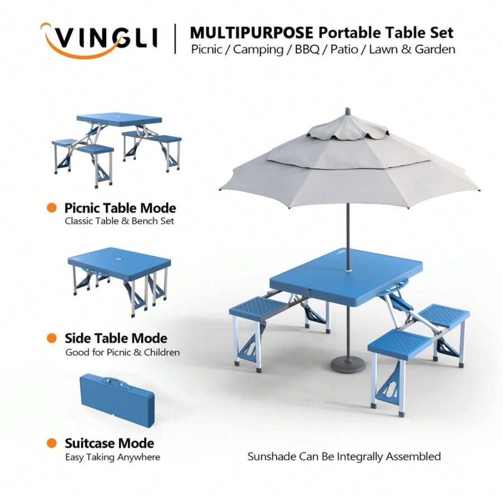 Складной кемпинговый стол для  – обзор и цена Folding Picnic Table